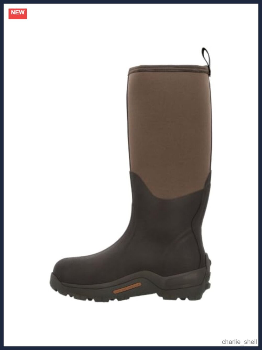 Men's Wetland Waterproof Pull-On Rain Boot Rubber Cupsole EVA Midsole